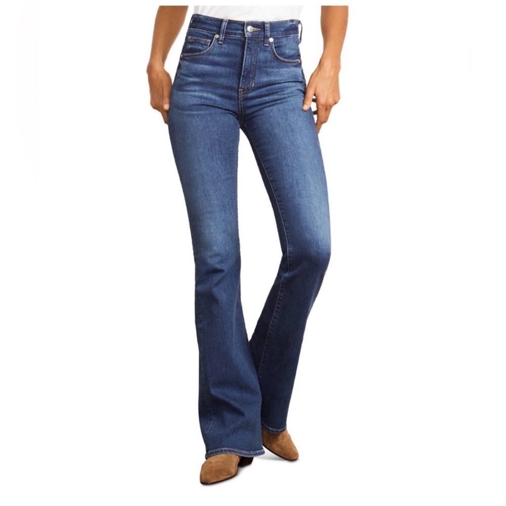 Veronica Beard Beverly Skinny Flare sz 28 Rebel blue